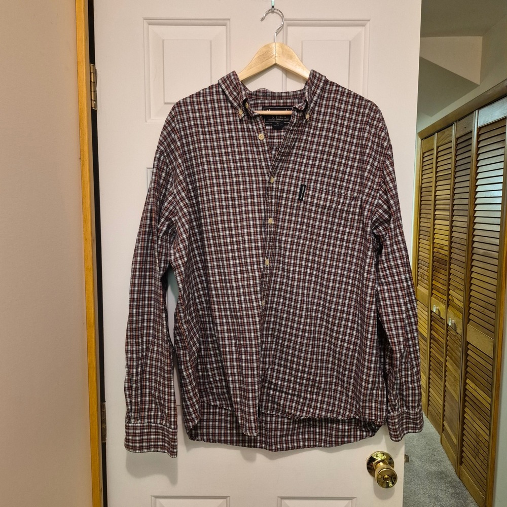 Abercrombie & Fitch Mens XL Vintage Made in Jamaica Plaid Button Down Shirt 90's